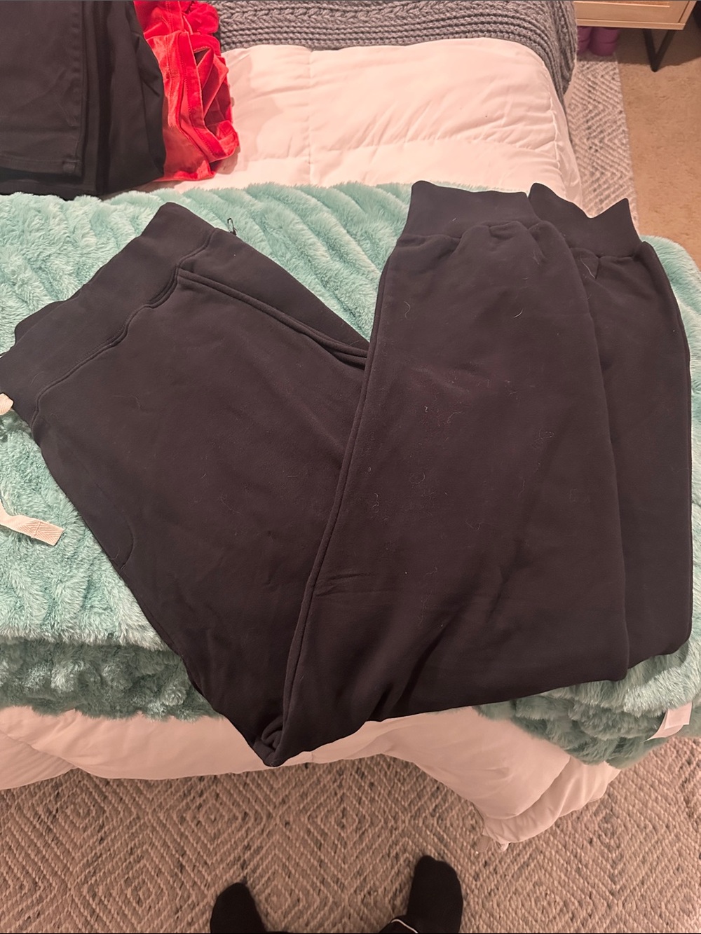 Men's Black Fleece Joggers - Comfortable Everyday Wear